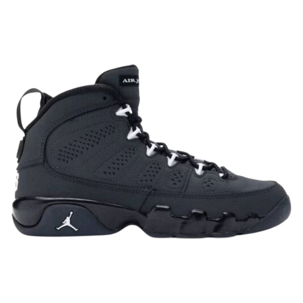NIKE Air Jordan 9 Retro 'Anthracite White' GS Sneakers Size 6.5Y